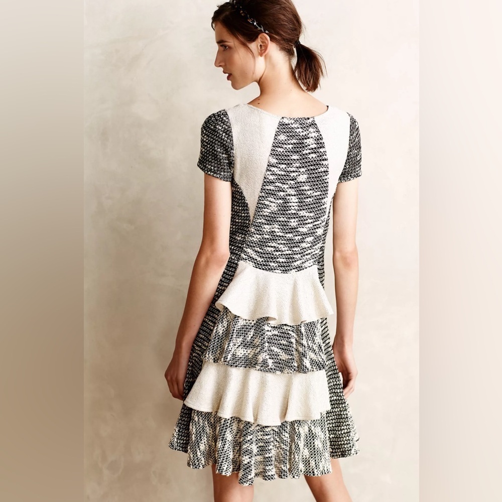 Anthropologie Vanessa Virginia Ruffle Back Sweater Dress Size Small - Picture 2 of 5